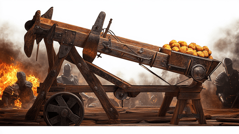 catapulta de croquetas